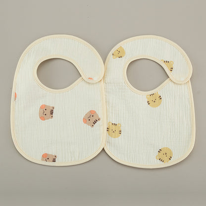 Thin Kids' Bib - Pure Cotton Waterproof Gauze Towel