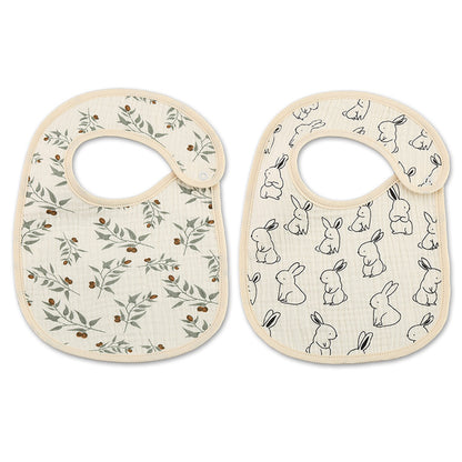 Thin Kids' Bib - Pure Cotton Waterproof Gauze Towel